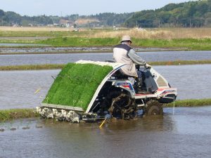 Rice-planting-machine,katori-city,japan