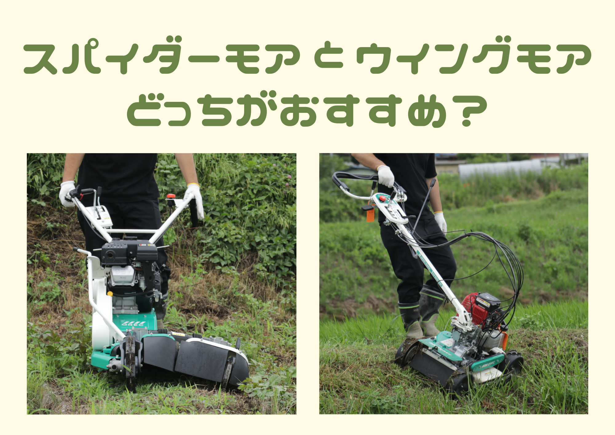 スパイダーモアとウイングモアおすすめはどっち？ - ノウキナビブログ  