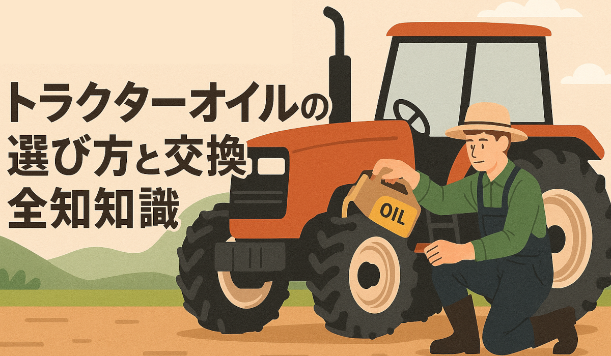トラクターオイルの選び方と交換全知識