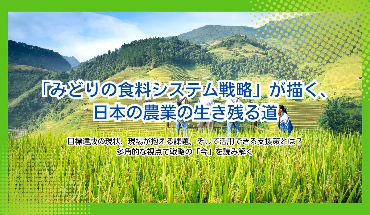 食料危機は対岸の火事ではない。「みどりの食料システム戦略」が描く 