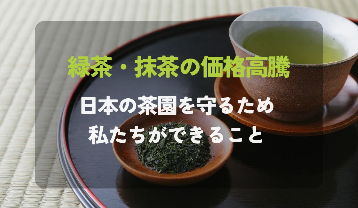 最近お茶が高いのはなぜ？抹茶・緑茶高騰の理由、日本の茶園を守るため 