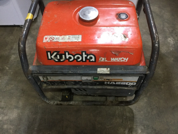 KUBOTA クボタ A1800 発電機 - 発電機・ポータブル電源