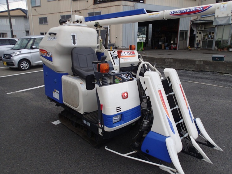 Yahoo!オークション - イセキ コンバイン 2条刈 HVB215G 14.5