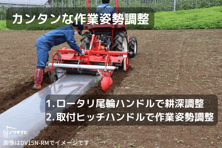 【セール中】台形うね成形機DVN型 アグリアタッチ DV20N-RMの商品画像5