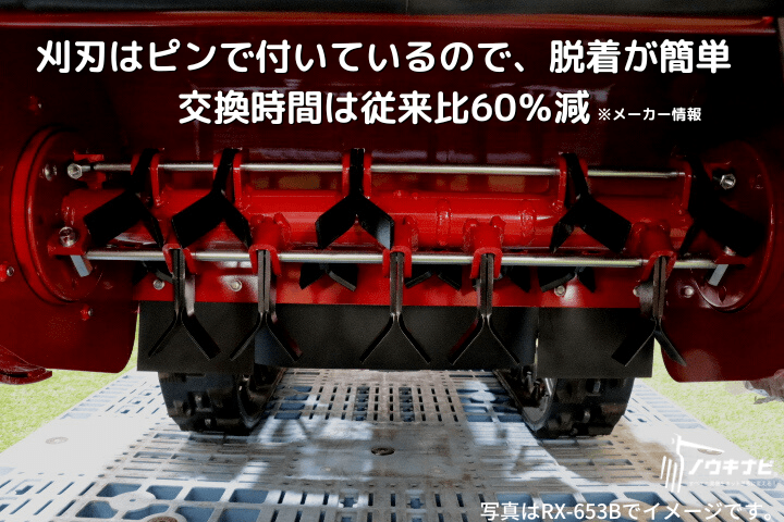 ハンマーナイフモア アテックス RX-653B 刈馬王 ステップシート付き（セット商品）の商品画像4