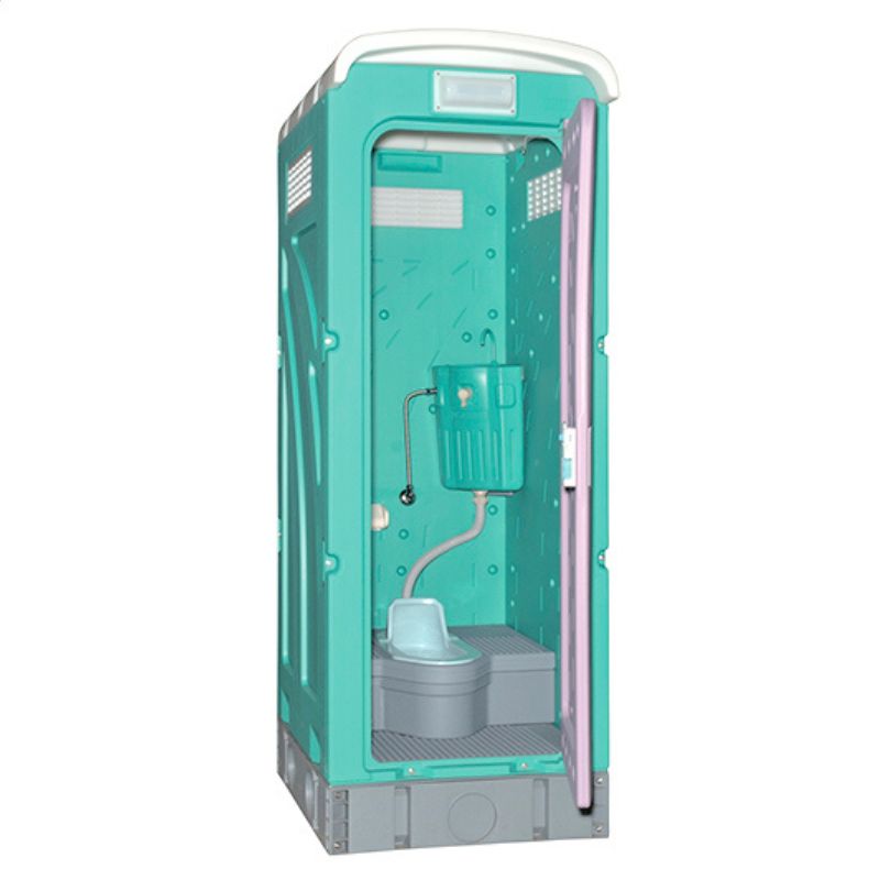 屋外用仮設トイレ 水洗式 和式タイプ 兼用水洗架台付 AUG-1W+15WS 旭ハウス工業 給排水工事が必要です