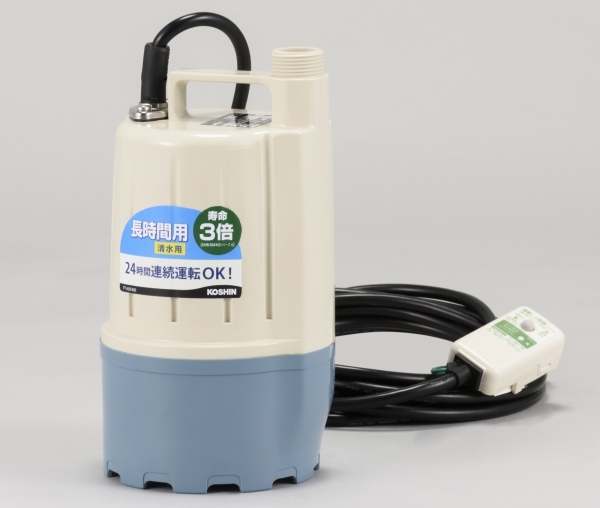 清水用水中ポンプ フルタイム25MM 100W 50HZ 長時間連続可能工進FT-525