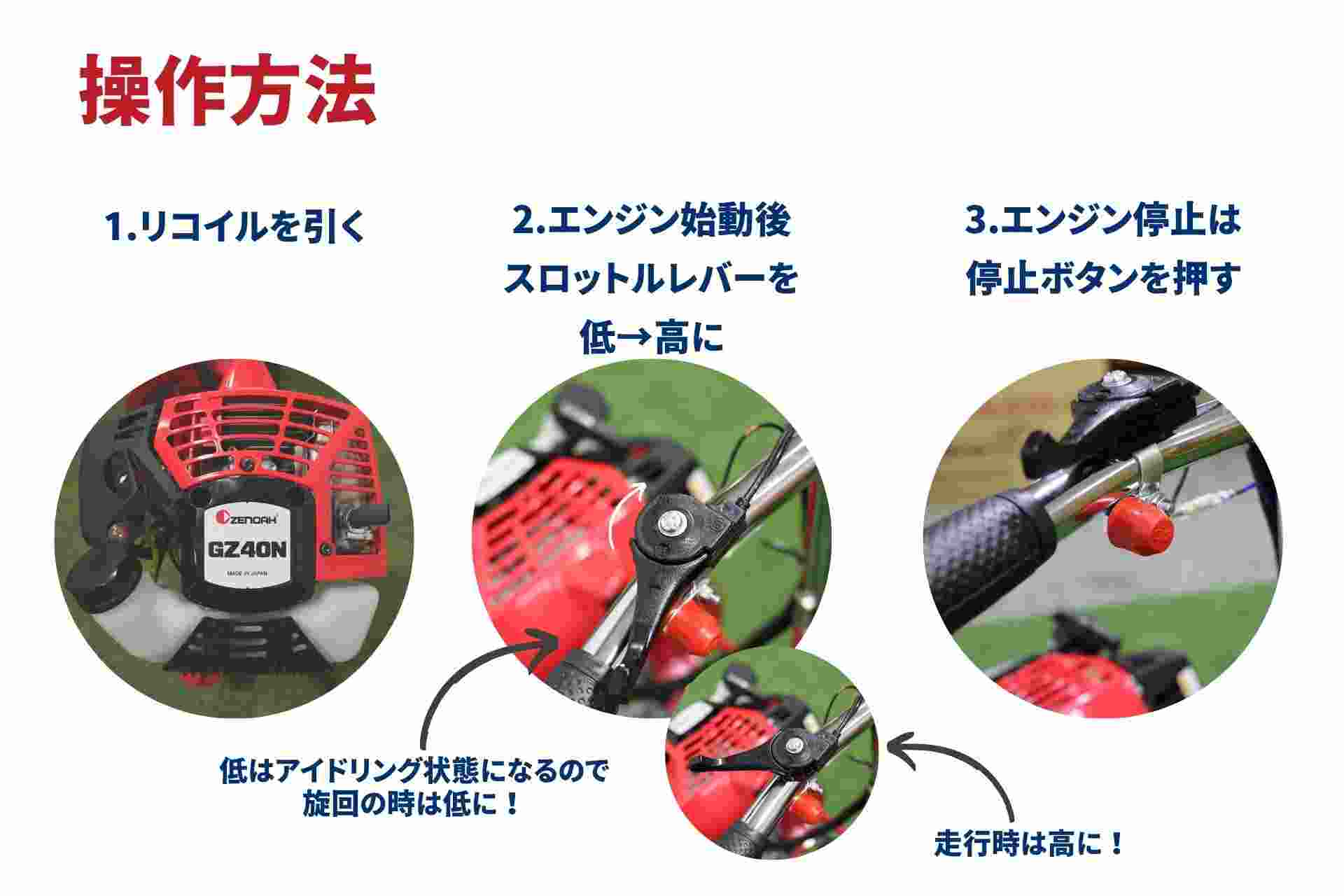 【在庫有】水田溝切機 NTH4000-JS 標準仕様 ゼノア 自宅配送 乗用 溝切り機 溝切り 田んぼの商品画像10